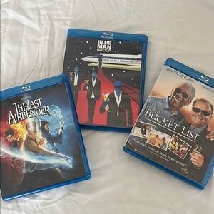 Blu-ray Movie Collection: The Last Airbender, Blue Man Group, The Bucket List